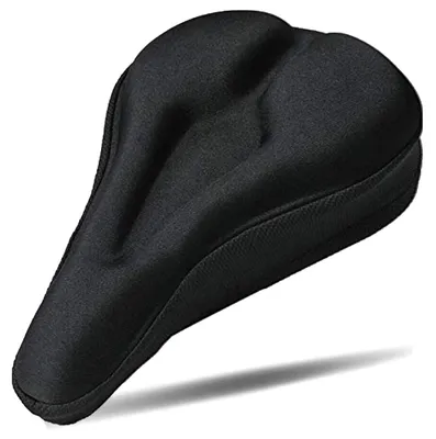 Produktbild von Fahrradsattelbezug Gel Schaumstoff - 28 x 18 cm - Universal - Für schmale Sättel - Rennrad Mountainbike Hometrainer