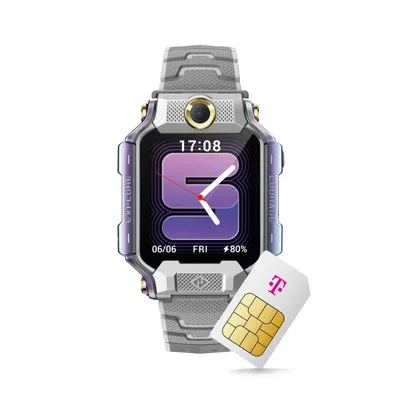 Produktbild von Telekom Phone X10 Watch Kinder-Smartwatch in Silber mit Telekom Tarif