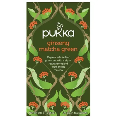 Produktbild von Pukka Organic Teas Ginseng Matchagreen (20 zakjes)