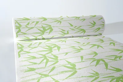 Produktbild von Airlaid Tischläufer Green Bamboo, 40 cm x 24 m, 1 Stück - Mank