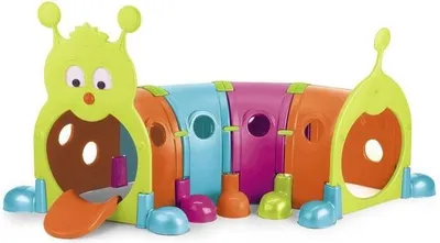 Produktbild von Spielplatz Tunnel Febergus Raupe, Anti-UV Kunststoff, Mehrfarbig, Modulares Design