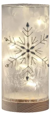 Produktbild von formano LED Deko-Kugel Wild-Berry 20cm Glas Tropfen Weihnachten Weihnachtsdeko