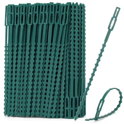 Productafbeelding van Plantenbinders groen - 200 stuks - Kunststof - 17 x 0,7 cm