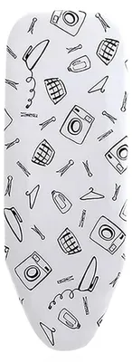 Bügelbrettbezug 81x30 cm, wattiert, Baumwolle, elastisch