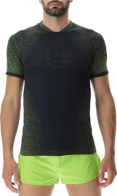 Produktbild von UYN Running Exceleration Laufshirt Herren black/lime M