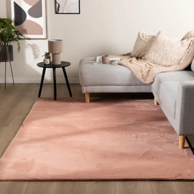 Image de Volero - Tapis doux à poils courts – Cozy Rose - 200x270cm