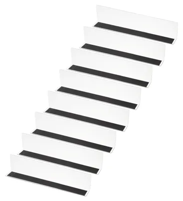 8er-Pack Acryl-Platinenunterteiler, 11,1x1,2x2,4 cm, transparent