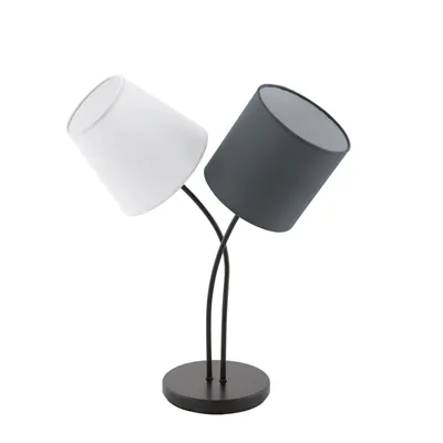 Produktbild von EGLO Almeida, Anthrazit, Schwarz, Weiß, Stoff, Stahl, Schlafzimmer, Wohnzimmer, IP20, II, ENEC
