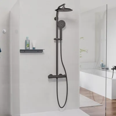 Obrázek produktu pro SCHÜTTE dešťová sprchová souprava MADURA FRESH matná černá
