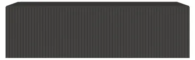 Produktbild von Selsey Veldio – TV-Lowboard hängend mit geriffelten Fronten, 100 cm, schwarz