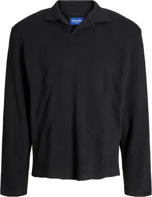 Obrázek produktu pro Jack & Jones Winter Cable Polo s dlouhým rukávem Black M Pánské Black M