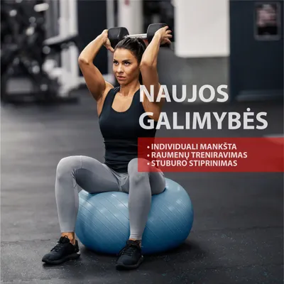 Image de Ballon de gymnastique anti-éclatement, Outliner, LS3222, Ø 75 cm, PVC