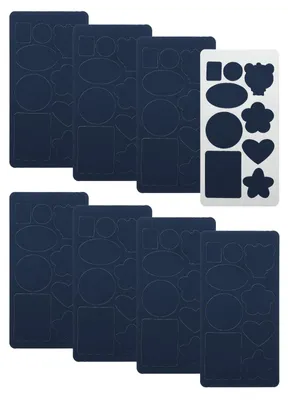 Reparaturflicken 8er-Pack, 10x20 cm, wasserdicht, marineblau
