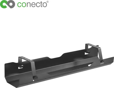 Produktbild von conecto® Schreibtisch Kabellhalterung, schwarz