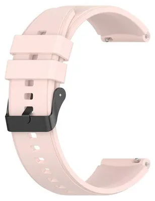 Produktbild von By Qubix Silikon Schnallenarmband - Hellrosa - passend für Samsung Galaxy Watch 4 Classic - 42 mm & 46 mm