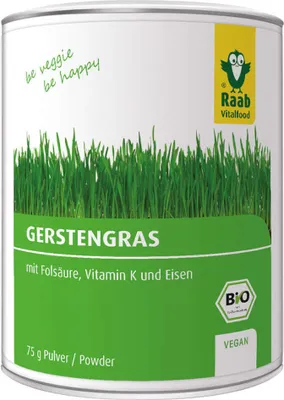 Produktbild von Raab Vitalfood Gerstengras Pulver 75g