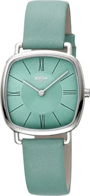 Produktbild von Boccia Damen Armbanduhr 3370-01 Trend Lederband hellblau