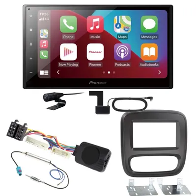 Produktbild von Pioneer SPH-DA160DAB USB DAB+ CarPlay Android Auto Einbauset für Fiat Talento