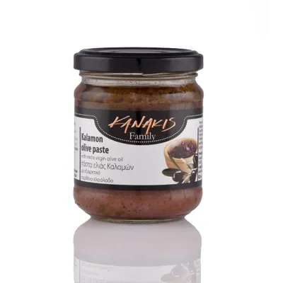 Produktbild von Kanakis | Olivenpaste Kalamata 190g, griechische Tapenade, aromatisch & natürlich, Brotaufstrich, Dip, ohne Konservierungsstoffe