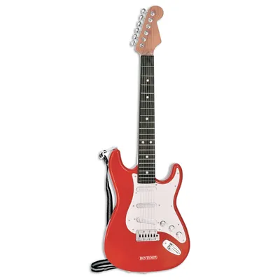 Zdjęcie produktu dla Bontempi Electronic Rock Guitar, Instrument muzyczny zabawka, Gitara, 5 lat(a), AA, Czarny, Czerwony, Biały, Drewno