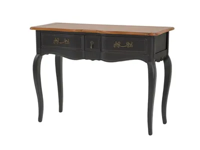Produktbild von Venero VEN808NM Konsole aus Birkenholz, 110x47x80 cm, schwarz-braun