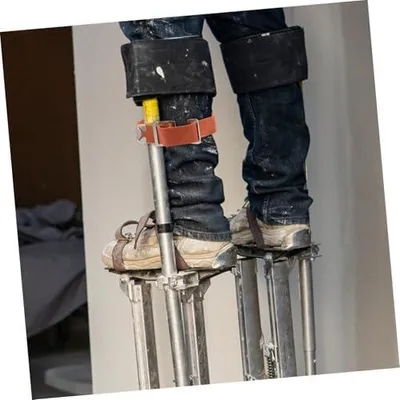 Produktbild von 2 Stück verstellbare Stelzenriemen für Trockenbau, Fußschutz für Clowns und Handwerker, anpassbare Fußbänder für komfortable und sichere Anwendung, Zubehör