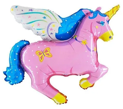 Produktbild von Pony Folienballon - Rosa Einhorn XXL Grabo