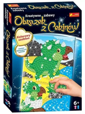 Produktbild von RANOK-CREATIVE Paillettenbild Dinosaurier Triceraptos 52789