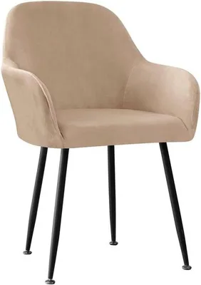 Produktbild von Stuhlbezüge aus Samt, Set von 6, Kamelbeige, Esszimmer
