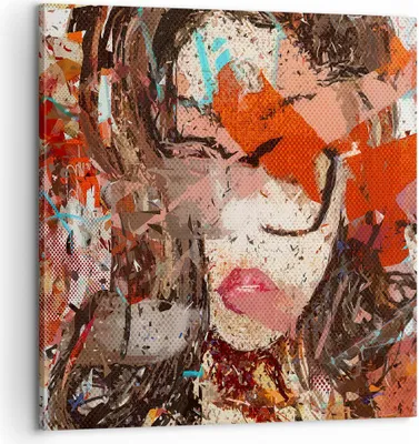 Produktbild von Bild auf Leinwand - Leinwandbild - Abstraktion modern - 60x60cm - Wand Bild - Wanddeko - Wandbilder - Leinwanddruck - Bilder - Kunstdruck - Wanddekoration - Leinwand bilder - Wandkunst - AC60x60-3464