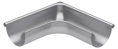 Immagine prodotto di BRYZA Grondaia angolare esterna zincata Ø 125 mm, zinco naturale