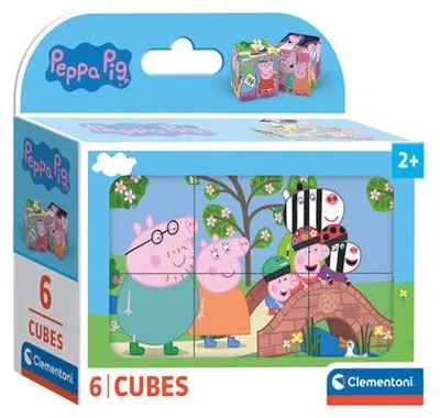 Produktbild von Clementoni Block -Puzzle Peppa Pig, 6st.