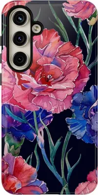 Produktbild von Aquarellnelken – Hülle Kompatibel mit Galaxy S24 Plus