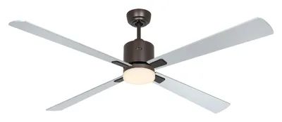 Produktbild von Deckenventilator ECO NEO III 152 Bronze - Wenge/Silber WiFi mit Leuchte