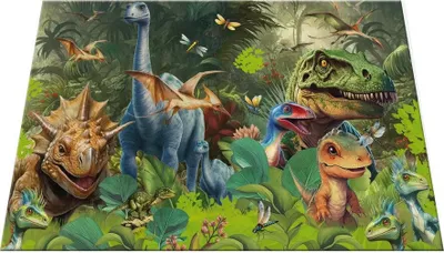 Produktbild von HERMA Schreibunterlage Karton Dino World 55x35 3Stk