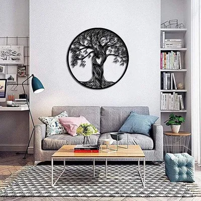 Produktbild von Famanu Wanddekoration Lebensbaum 30 cm - Schwarz