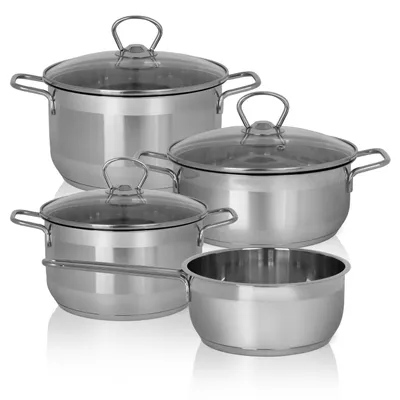 Produktbild von Karl Krüger SM4 Topf-Set Manhattan Edelstahl 4/7-teilig