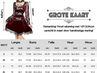 Produktbild von Famanu Kostüm Damen Gothic Mini-Jurk - Retro Vintage Steampunk Stil
