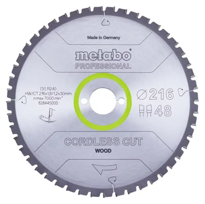 Immagine prodotto di Metabo Sega Circolare Hw/Ct 216X30X48Z a batteria Taglio Legno Professionale