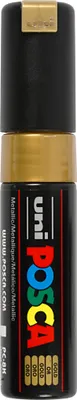 Produktbild von Uni-Ball uni POSCA PC-8K, Gold, Schwarz, Gold, Meißel