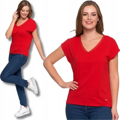Produktbild von Moraj | Damenbluse - Korbedeckter Ausschnitt - Größe S - Kurzarm - T-shirt