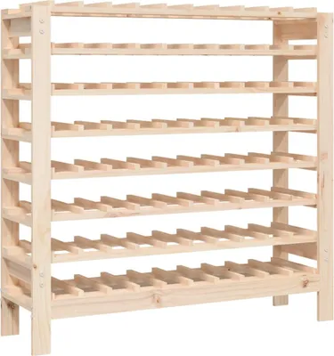 Obrázok produktu pre vidaXL Stojan na víno 109,5x30x107,5 cm Masívne borovicové drevo