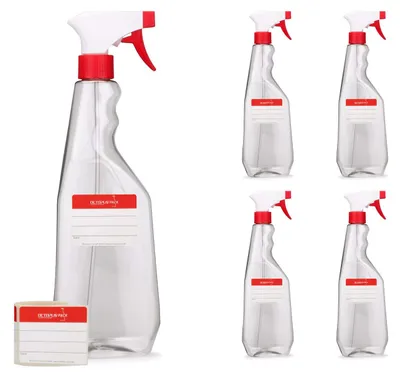 5 PET-Sprühflaschen 750 ml mit verstellbarer Düse