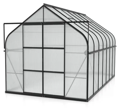 Produktbild von Vitavia Gewächshaus "Dione 11500" inkl. Stahlfundamentrahmen schwarz 11,5 m² 4 mm HKP