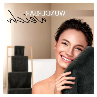 Produktbild von Duschtuch 70 x 140 cm – Badetuch 500 g/m² – 100 % Baumwolle,   (Anthrazit Grau)