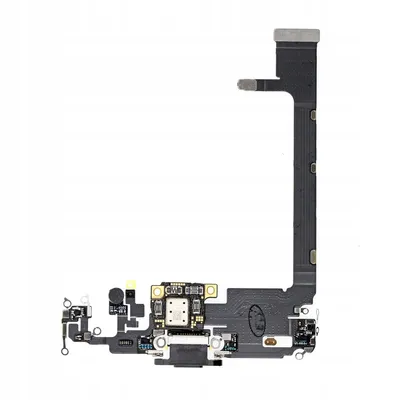 Produktbild von Dock Connector mit IC für iPhone 11 Pro (Space Grey/Schwarz) Ladebuchse Flex Original aus Demontage