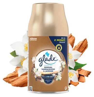 Produktbild von Glade by Brise 306442, Automatisches Spray, Flüssigkeit, Jasmin, Sandelholz, Aerosol-Spray, CE