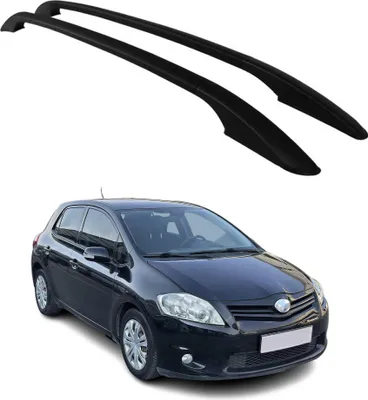 Image de Barres de toit longitudinales pour Toyota Auris 2006-2012 en Alu noir
