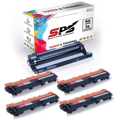 Produktbild von 4X TN243 Toner Magenta + 1x DR243CL Trommel kompatibel für Brother HL-L3290 Brother DR243CL Brother TN243 HL-L3210 HL-L3210CW HL-L3230 HL-L3230CDW HL-L3270 HL-L3270CDW HL-L3290 HL-L3290CDW