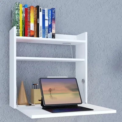 Produktbild von VCM Holz Hänge Klapp Schreibtisch Wandschreibtisch Computertisch Ablage Dralis
